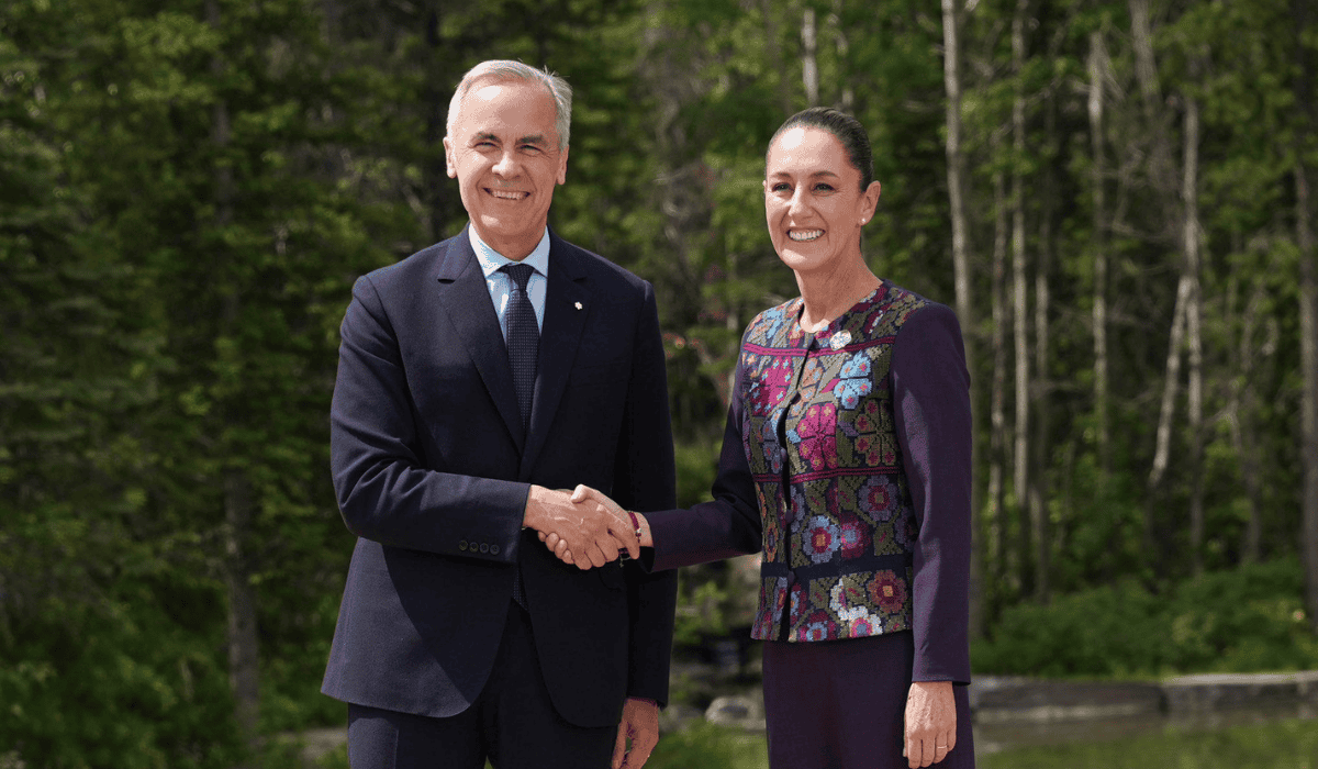 Recibe Primer Ministro de Canadá a la Presidenta Sheinbaum en Cumbre del G7