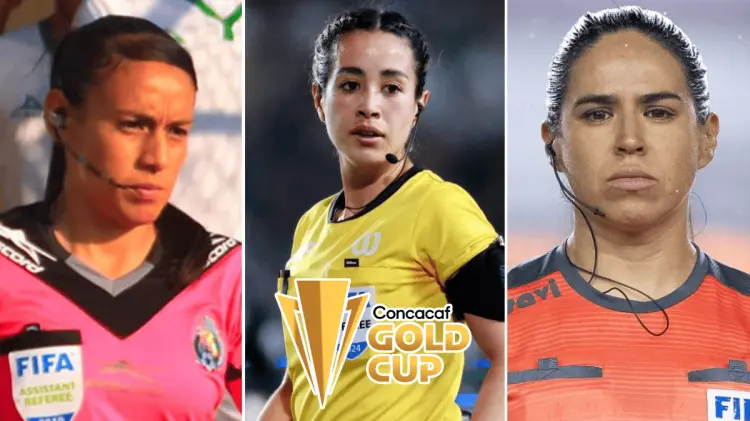 El arbitraje femenil de México hizo historia al ser el primero en dirigir en una Copa Oro varonil.