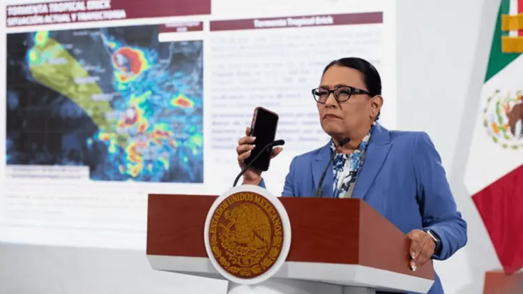 Rosa Icela Rodríguez dijo que el derecho a la propiedad privada no puede ser vulnerado. (Cortesía)