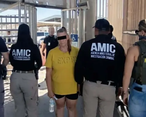 Aseguran a prófuga de la justicia estadounidense en San Luis Río Colorado