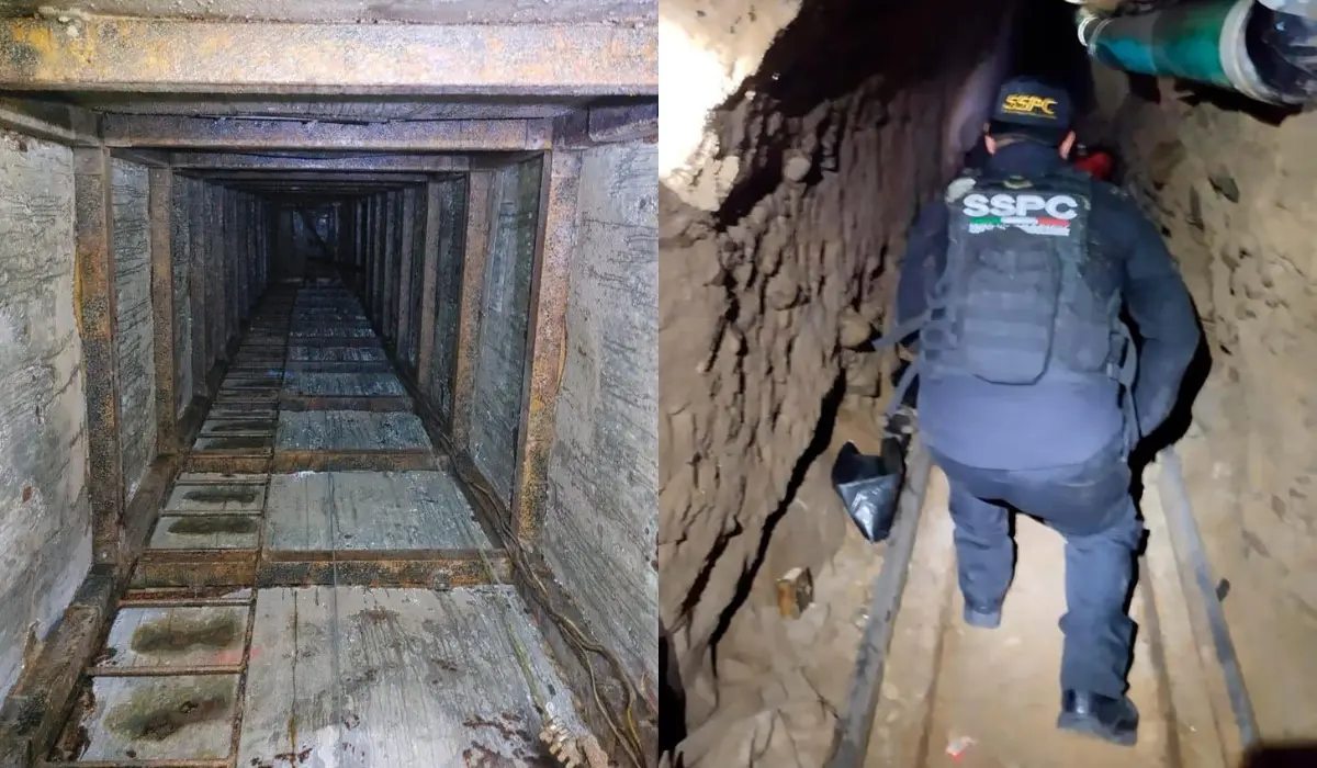 Localizan túnel en Tijuana que conecta a México con Estados Unidos