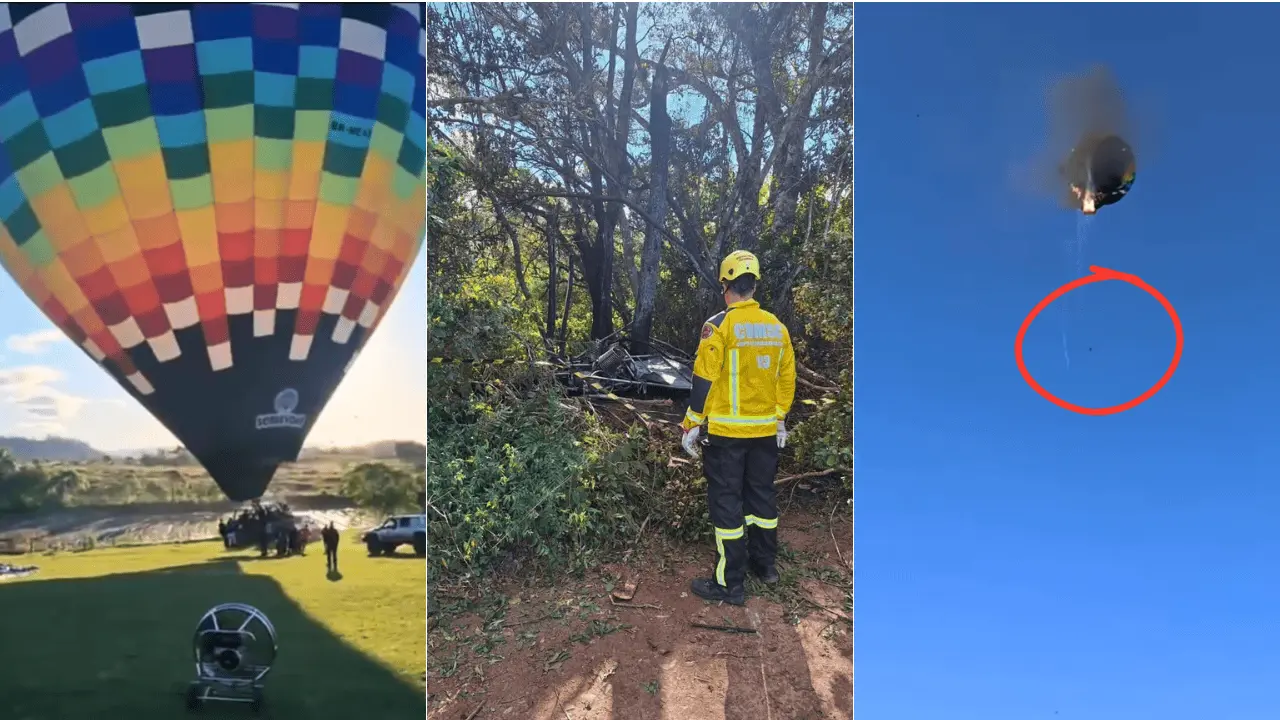 Revelan detalles del incendio en globo de Praia Grande en Brasil
