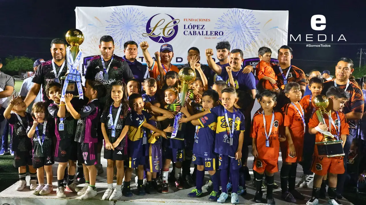 Liga de Futbol Infantil Zona Norte agradece respaldo de López Caballero