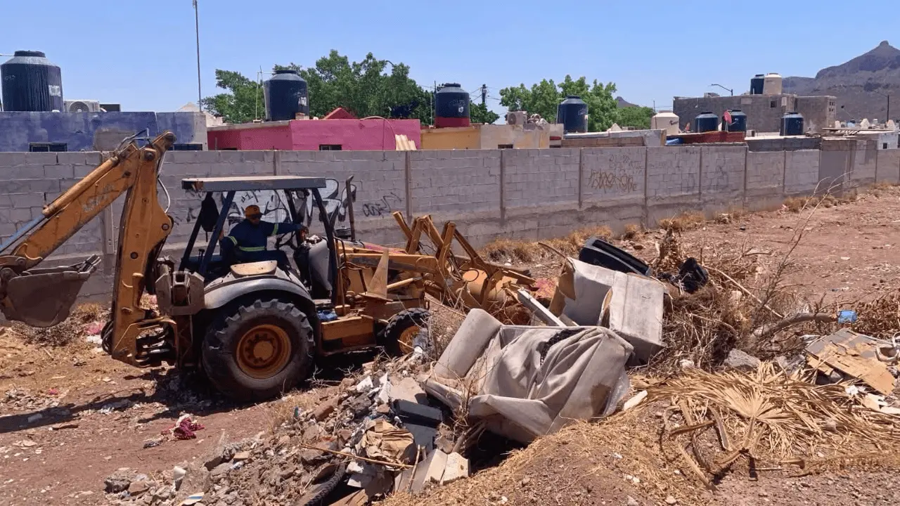 Guaymas se prepara para lluvias con retiro de toneladas de desechos