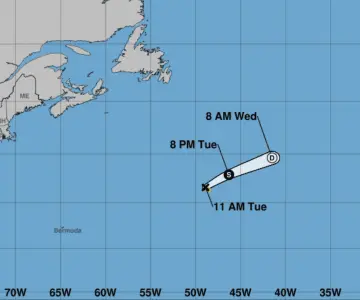 Tormenta tropical Andrea se forma en el océano Atlántico
