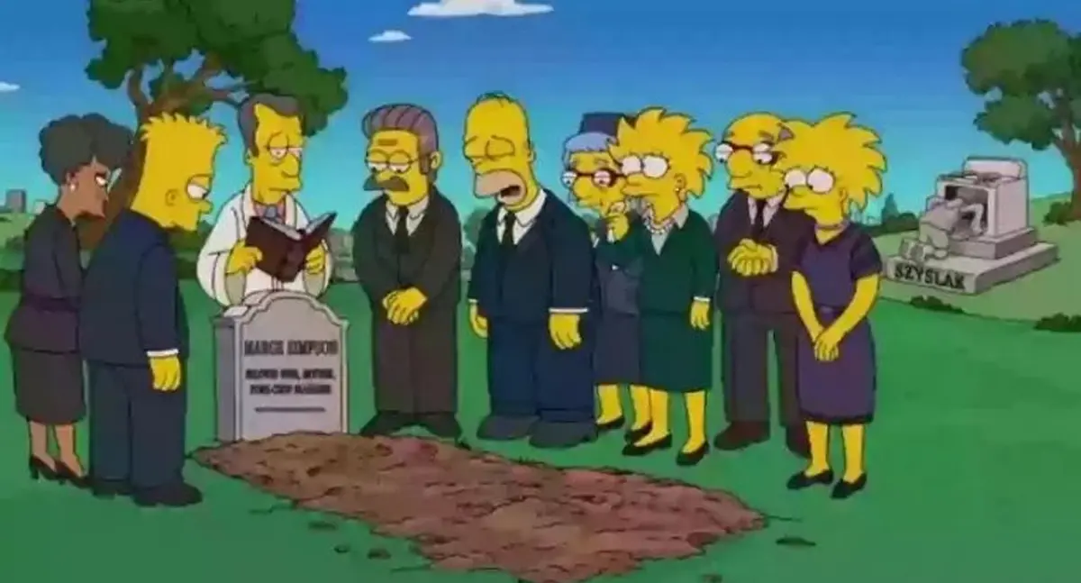 Muerte de Marge Simpson impacta a fans en el final de la temporada 36