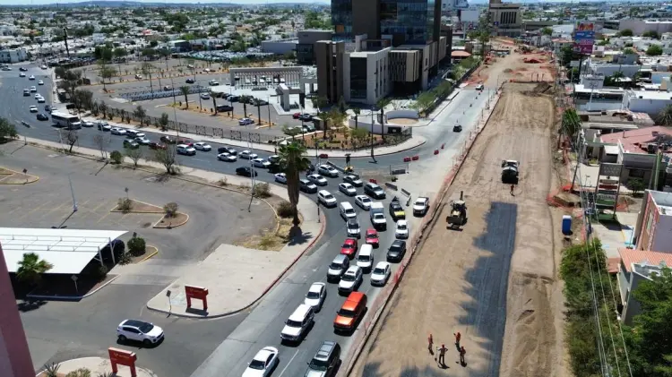 Cerrarán cruce de Colosio y Calle Obregón por obras del paso a desnivel