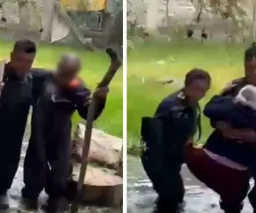 Rescatan a dos adultos mayores atrapados 10 días por lluvias