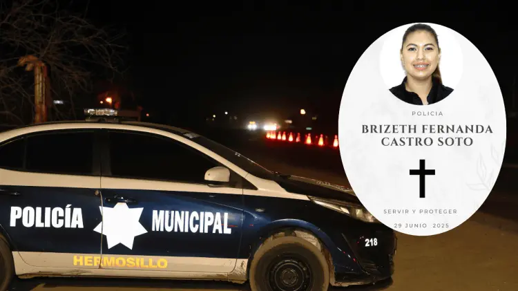 La agente falleció tras un choque con un caballo en la carretera Hermosillo-Kino. (Foto: Archivo)