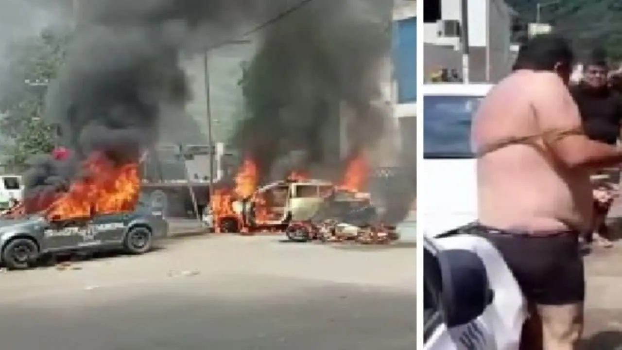 Atacan a agentes y queman patrullas en Tezonapa, Veracruz