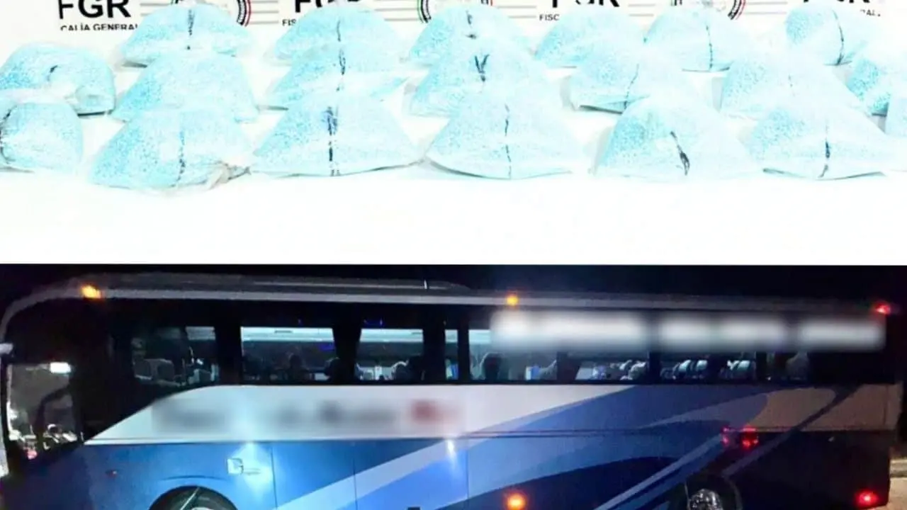 Aseguran 200 mil pastillas de fentanilo en autobús en tramo Caborca-Sonoyta