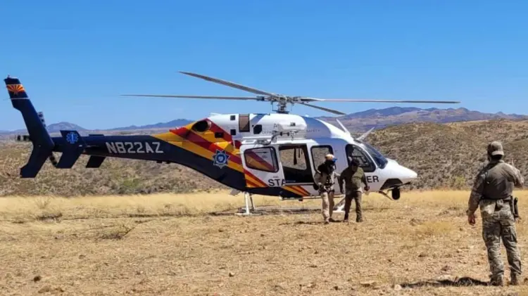 Helicóptero Ranger del Departamento de Seguridad Pública de Arizona. (Foto: Cortesía / EXPRESO)