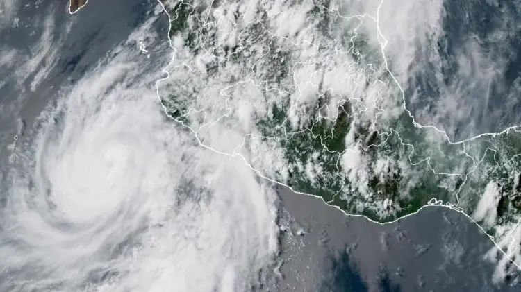 Tormenta tropical Fossie sigue debilitándose y dejará lluvias. (Foto: Especial / EXPRESO)