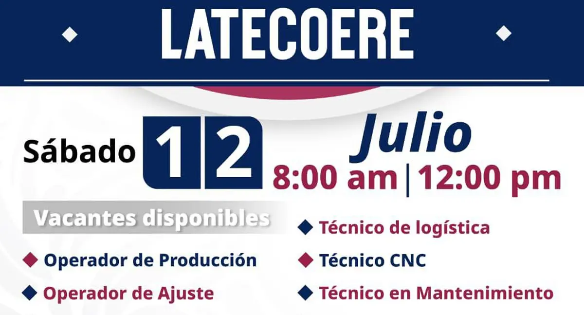 Latecoere abrirá 600 vacantes en jornada de reclutamiento en Hermosillo