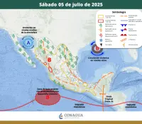 Monzón mexicano dejará lluvias en 5 estados del país incluyendo Sonora