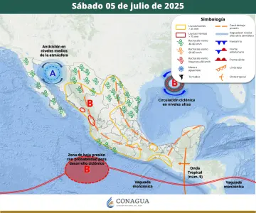 Monzón mexicano dejará lluvias en 5 estados del país incluyendo Sonora