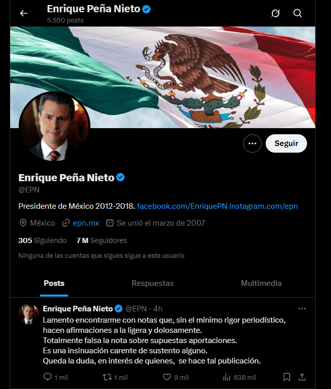 EPN niega haber recibido soborno de empresarios de Israel