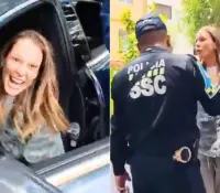 Exhiben a mujer por insultos racistas a policía