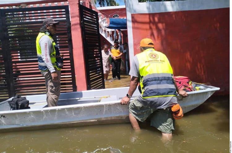 Agilizan evacuaciones en Tamaulipas por inundaciones y próximas lluvias
