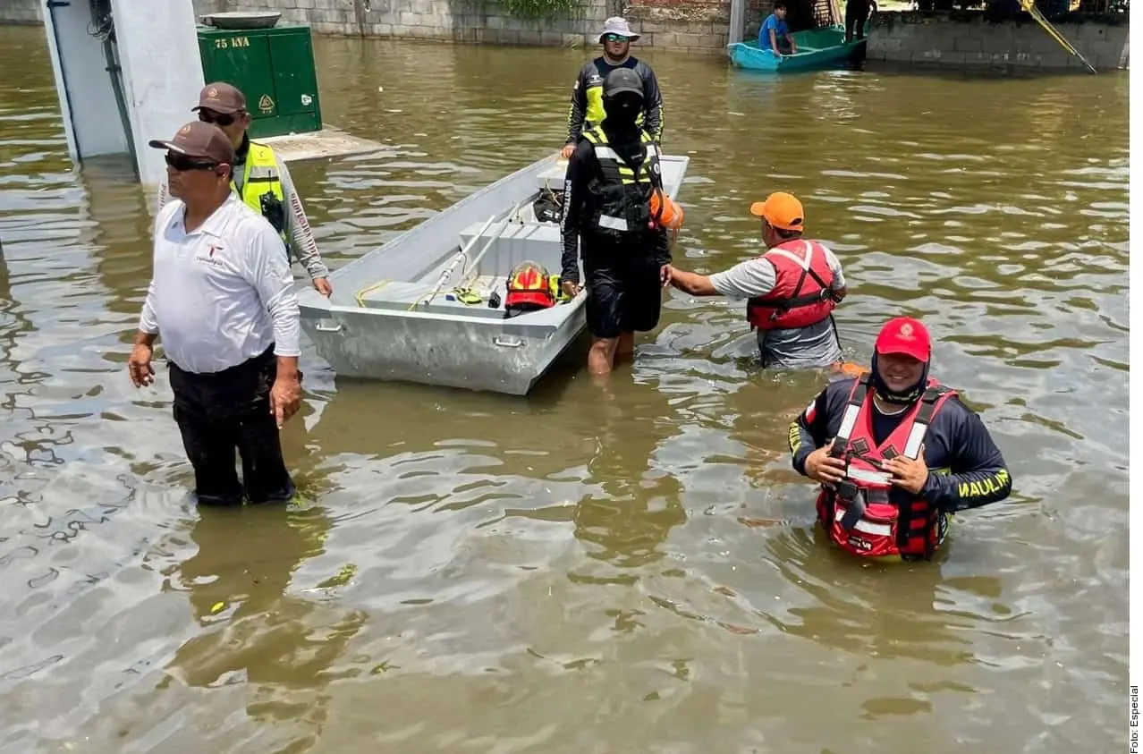 Agilizan evacuaciones en Tamaulipas por inundaciones y próximas lluvias