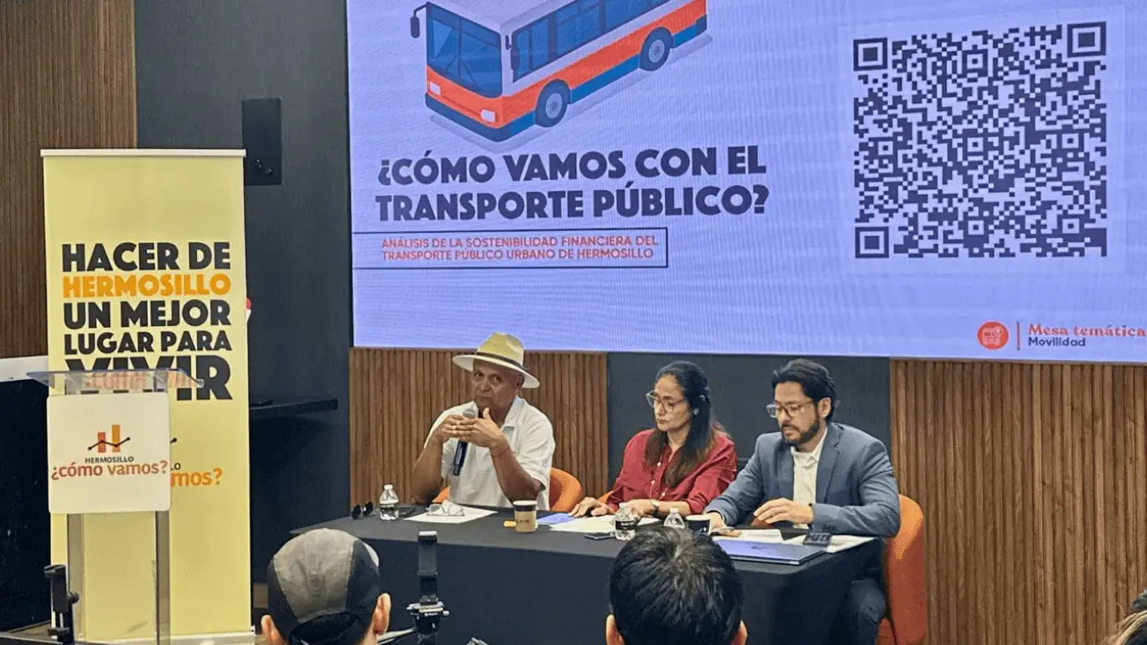 Diagnóstico revela retos en transporte público de Hermosillo