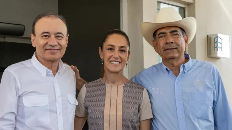 Durazo y Sheinbaum refuerzan apoyo por cierre ganadero. (Foto: Especial / EXPRESO)