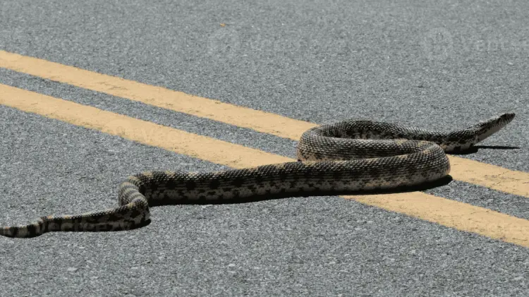 Veterinaria atiende a serpiente toro con mandíbula fracturada y la liberan