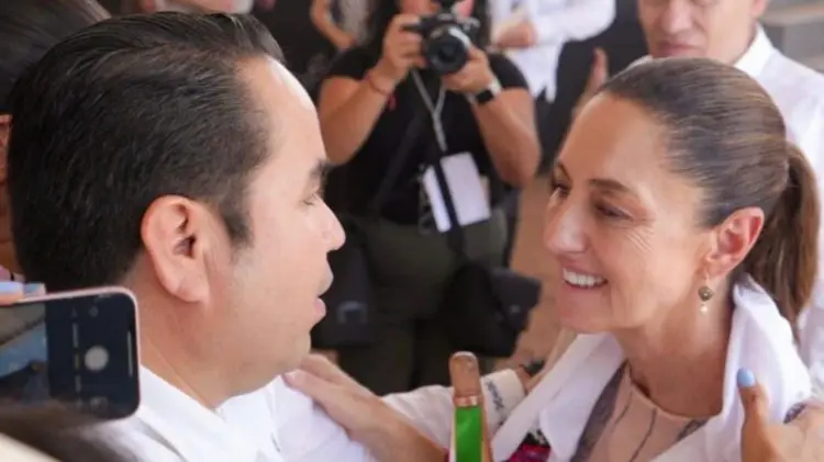 Aguilar respalda postura de Sheinbaum ante anuncio de aranceles de Trump