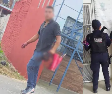 Detienen a hombre que caminaba con una cabeza humana