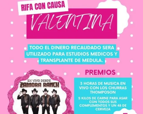 Familia de Valentina recauda fondos para trasplante de médula
