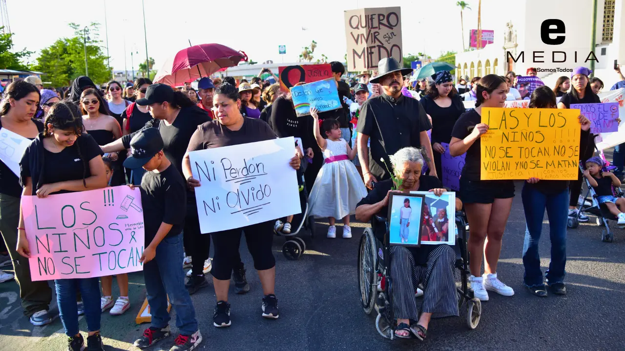 Marchan en Hermosillo por justicia para Margarita y sus tres hijas