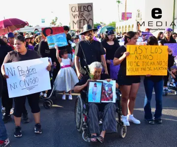 Marchan en Hermosillo por justicia para Margarita y sus tres hijas