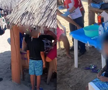 Rescatan a menor extraviado en la playa de Bahía de Kino