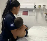 Ayudan a niño con problemas respiratorios en Los Olivos