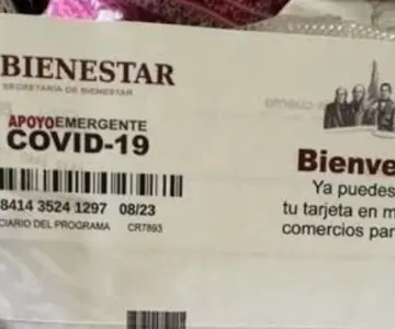 Alertan por fraude con tarjeta falsa del Apoyo Covid-19 de Bienestar