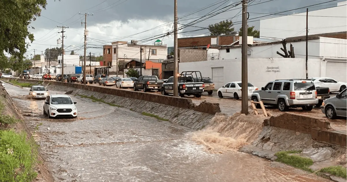 Tormentas monzónicas azotan en municipios del norte de Sonora