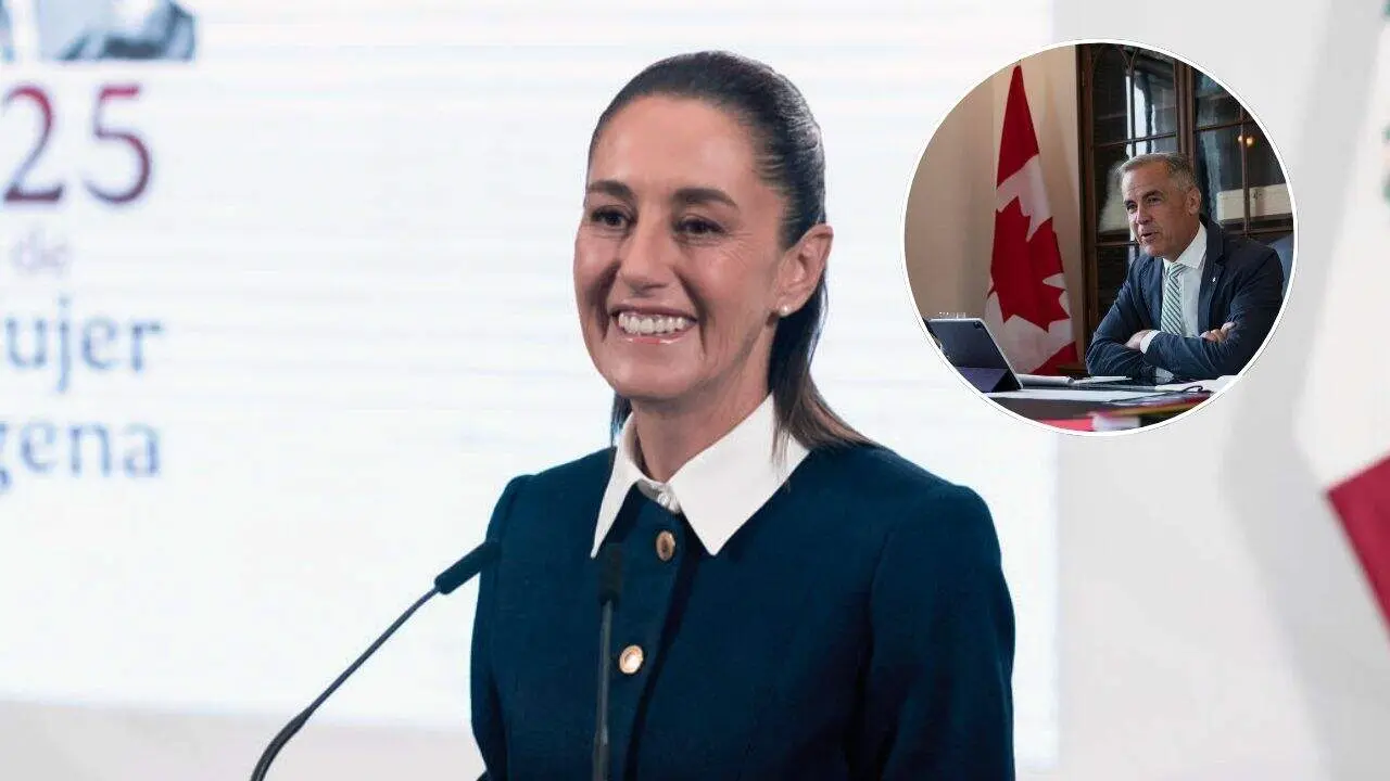 Sheinbaum dialoga en llamada con primer ministro de Canadá