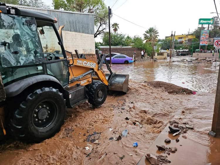 Tormentas monzónicas azotan en municipios del norte de Sonora