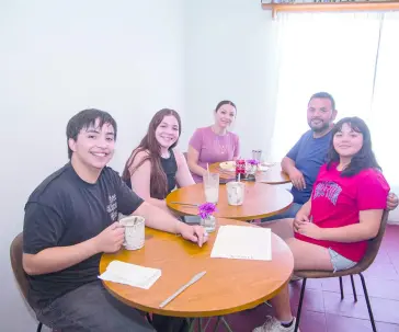 Desayunando en compañía entrañable