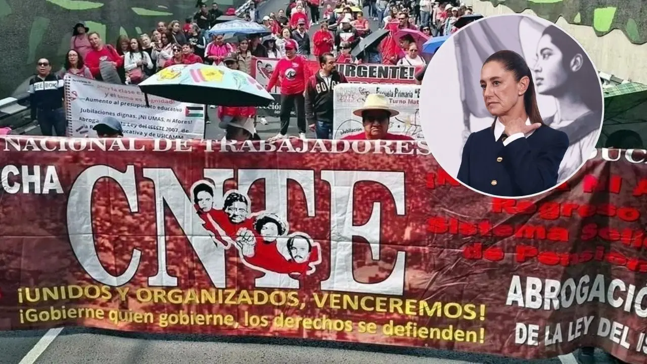 Amaga CNTE con protestar en evento de Sheinbaum