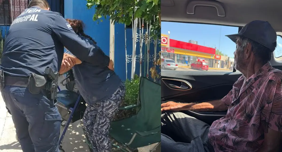 Policía de Hermosillo auxilia a adultos mayores extraviados