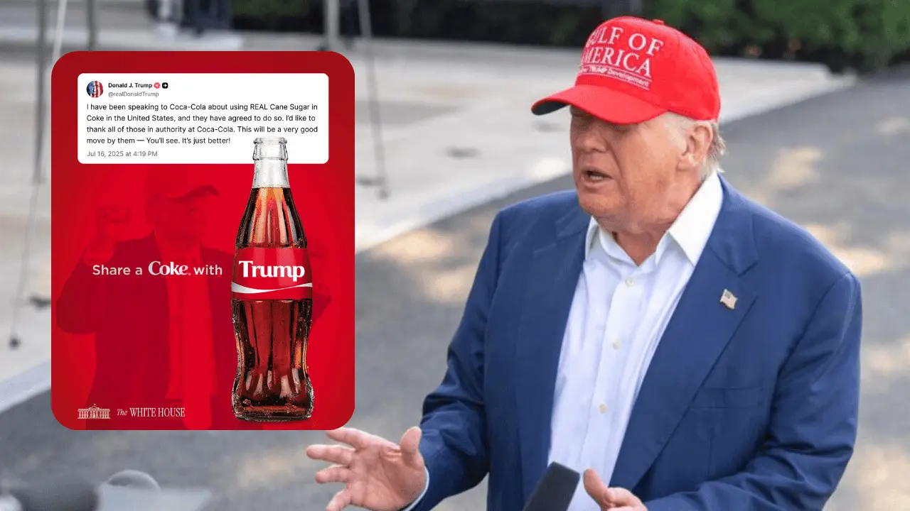 Donald Trump busca mexicanizar la Coca-Cola con azúcar de caña
