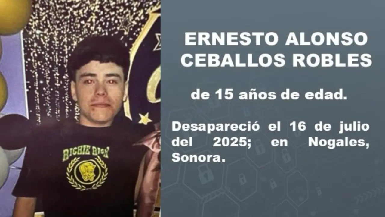 Activan Alerta Amber por Ernesto Alonso, menor desaparecido en Nogales