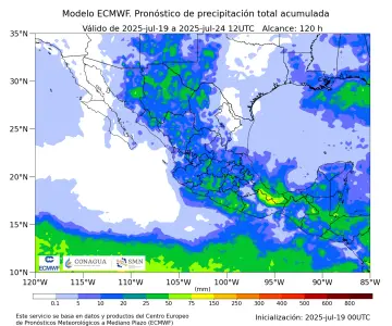 Monzón Mexicano ocasionará chubascos y lluvias fuertes en Sonora