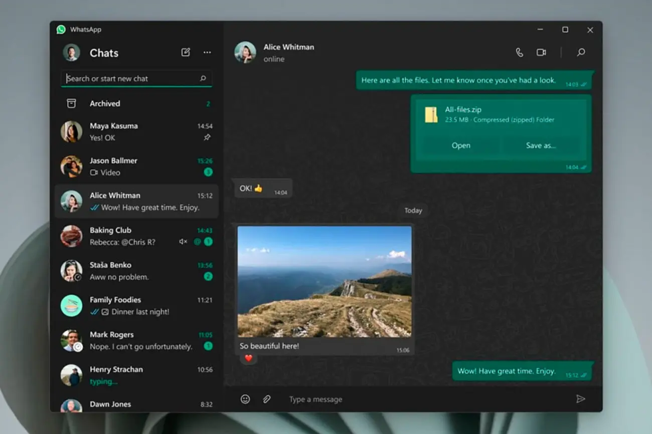 Whatsapp renueva su app para versión de escritorio de Windows
