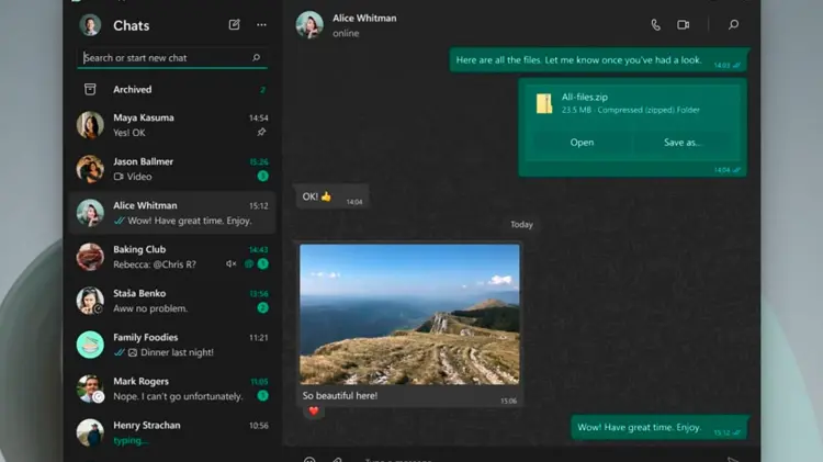 Whatsapp renueva su app para Windows con tecnología WebView2 Microsoft Edge