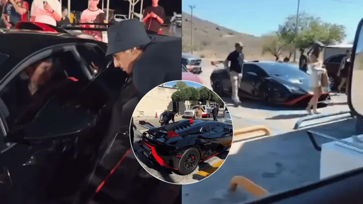 Natanael Cano ha sido visto en la última semana con su auto deportivo de lujo. (Foto: Especial)