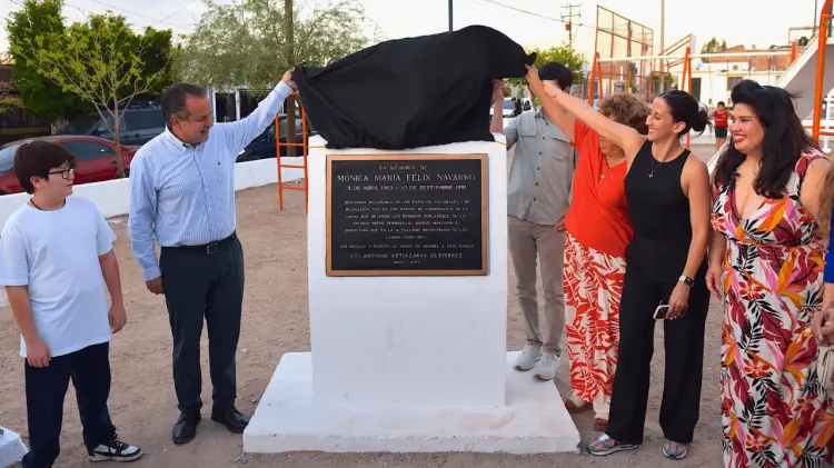 Dan nombre de reportera a parque rehabilitado en Nuevo Hermosillo. (Foto: Especial/EXPRESO)