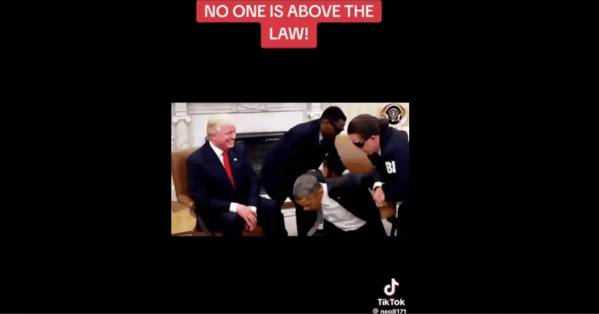 Trump genera polémica al compartir video de arresto de Obama