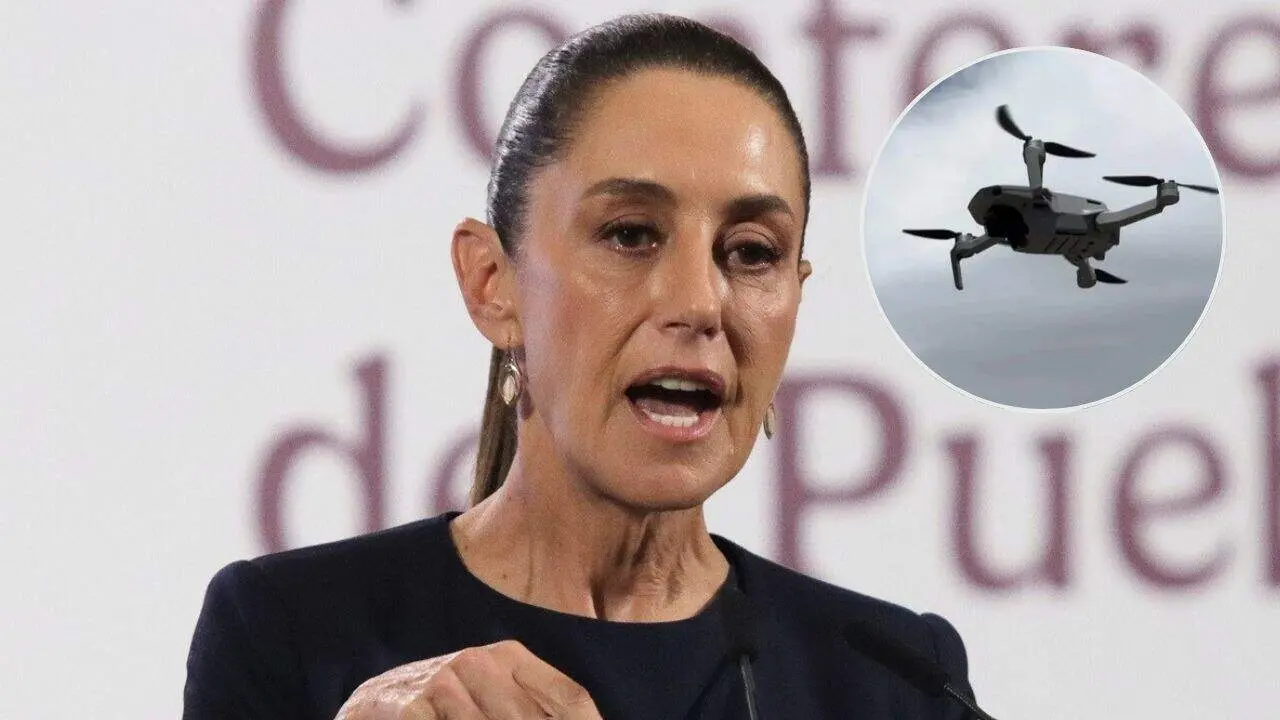 Rechaza Sheinbaum presencia de drones en frontera con EU